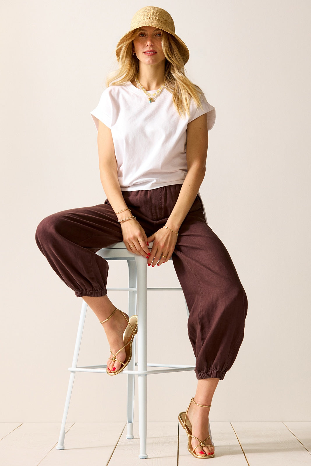 Melody Micro Linen Balloon Pant