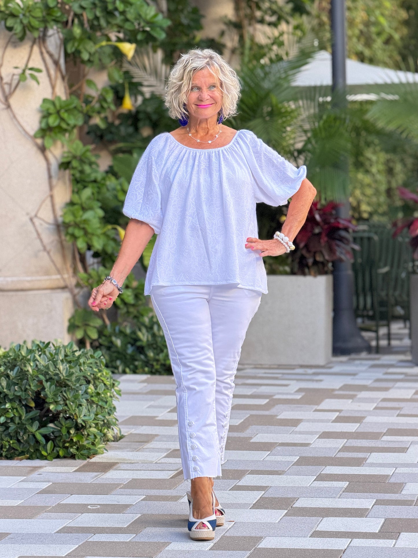 SUMMER WHITE FASHION TOP