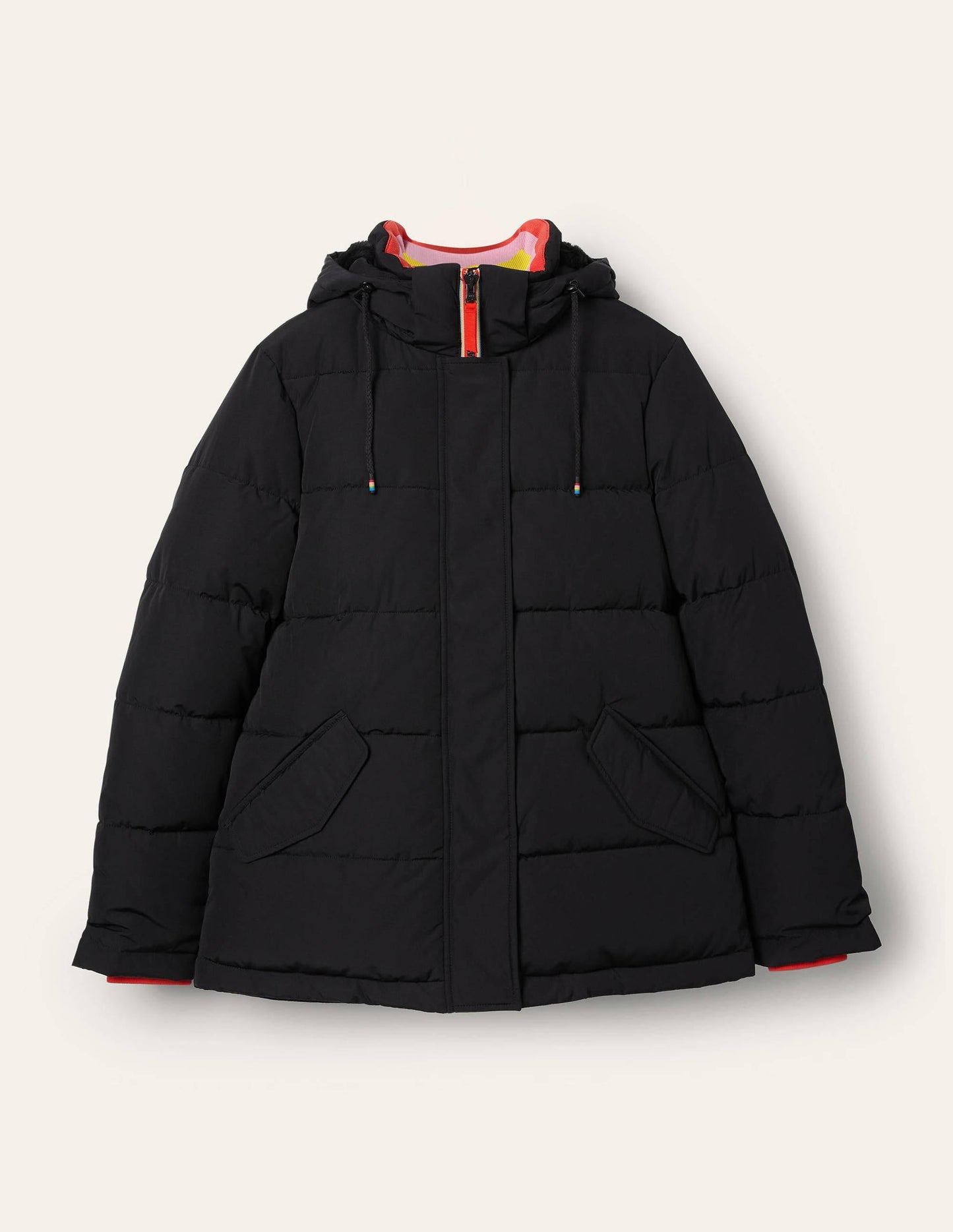 Brecon Puffer Coat-Black