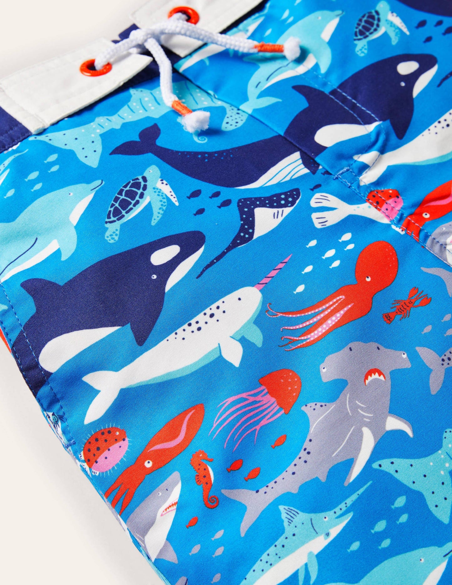 Board Shorts-Moroccan Blue Under the Sea