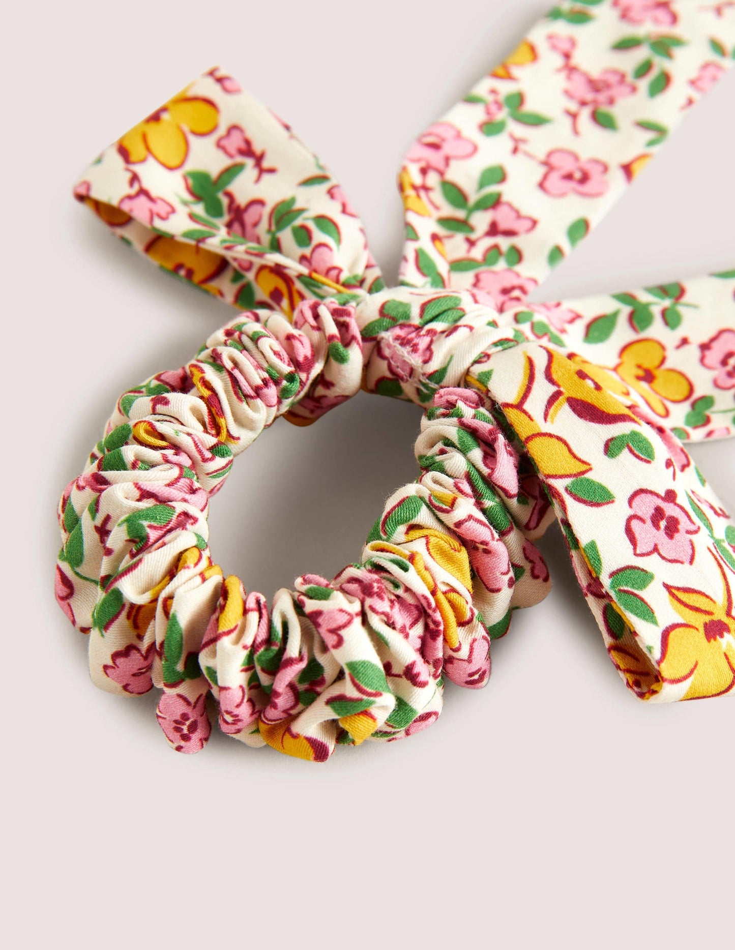Bow Scrunchie-Multi Floral