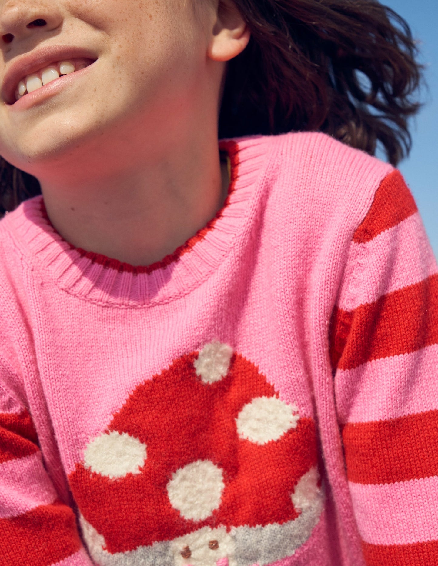 Boucle Toadstool Sweater-Azalea Toadstool