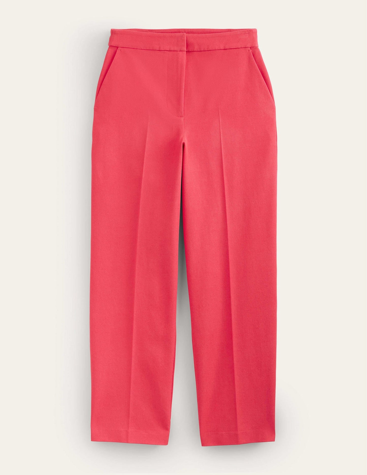 Bi-Stretch Straight Pants-Camellia