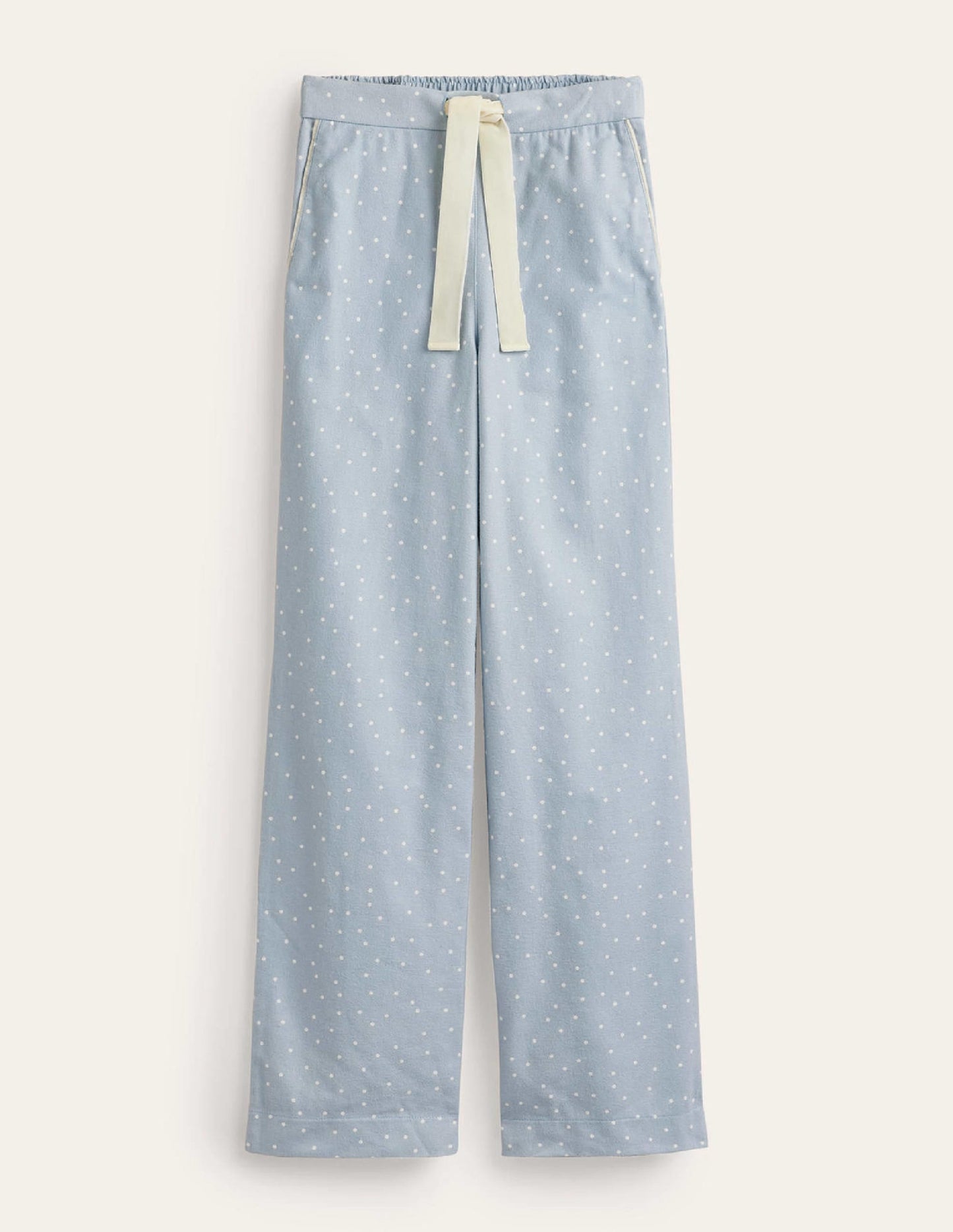 Brushed Cotton Pajama Pants-Surf, Spaced Dotty