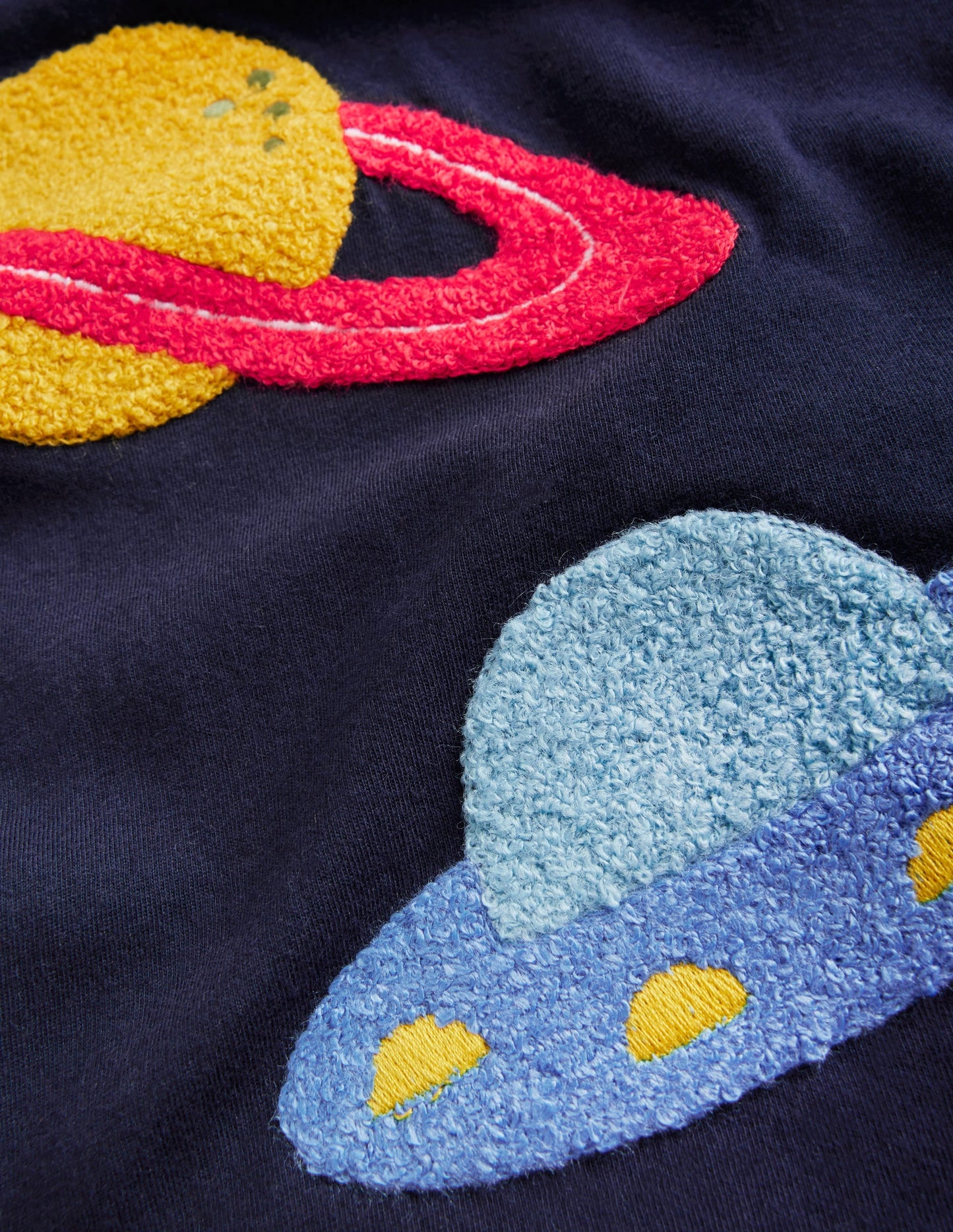 Boucle T-Shirt-College Navy Planets