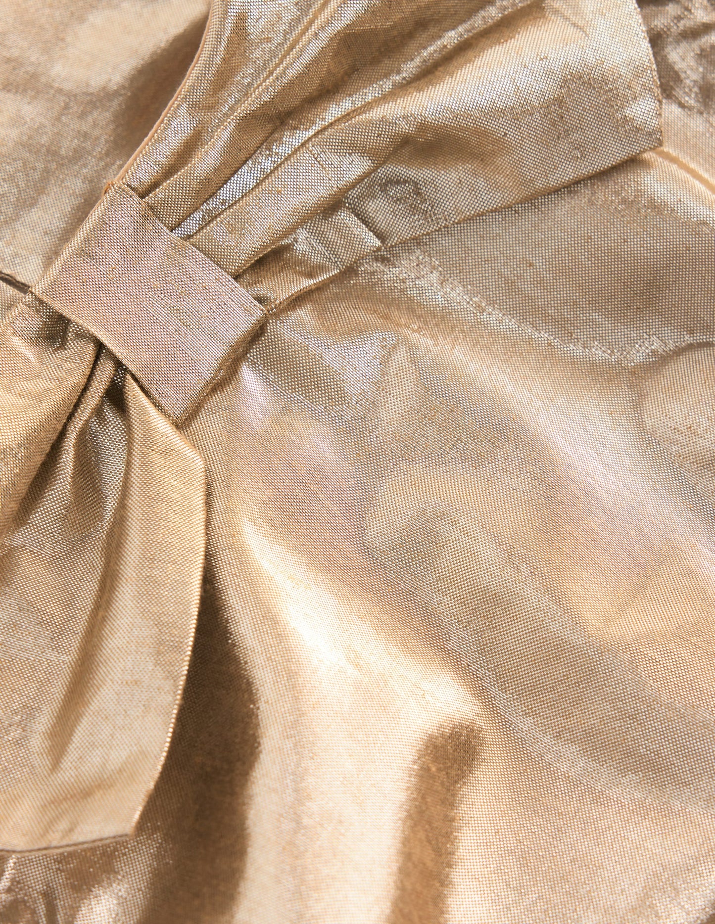 Bubble Hem Party Dress-Gold