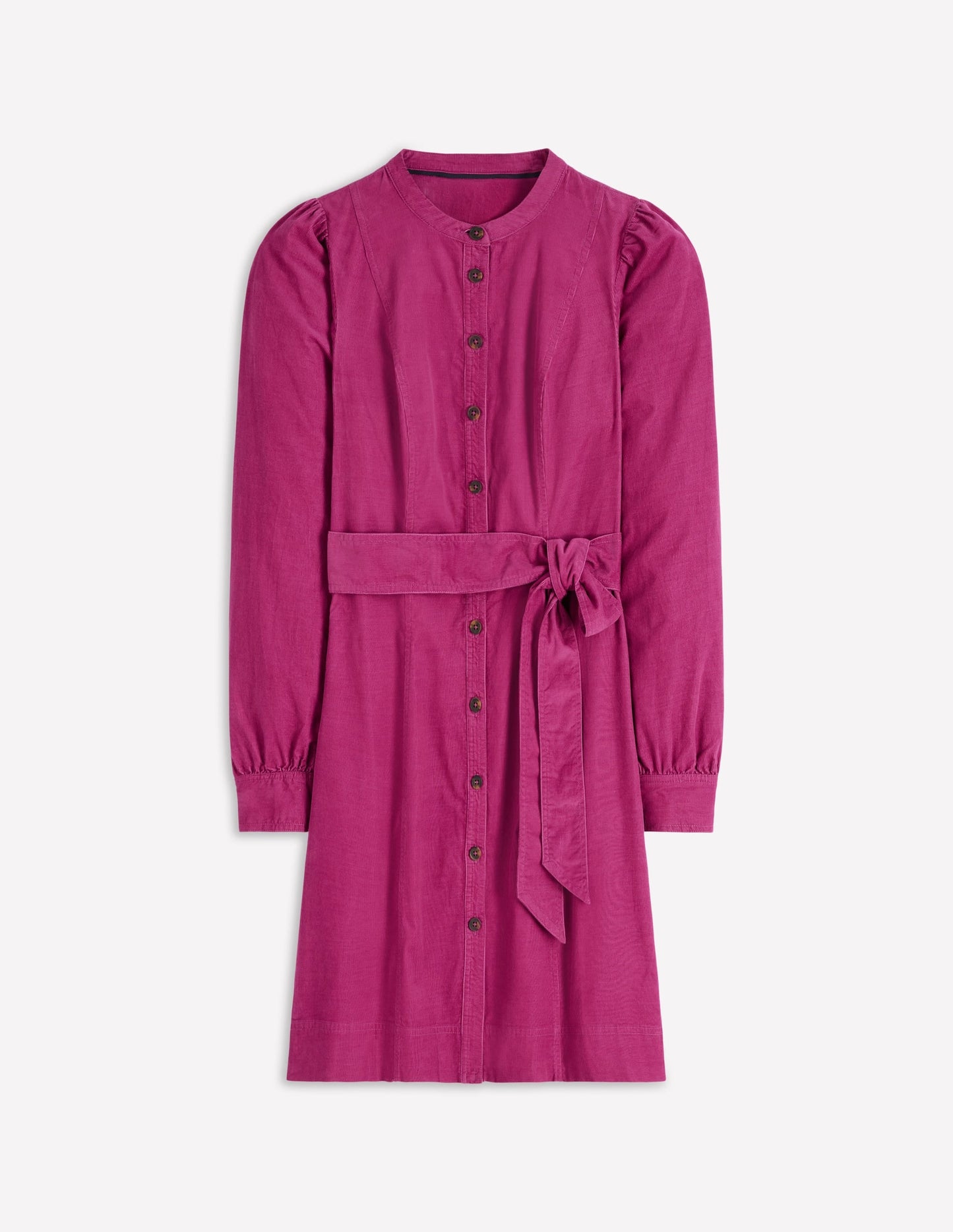 Bre Cord Short Dress-Rich Magenta