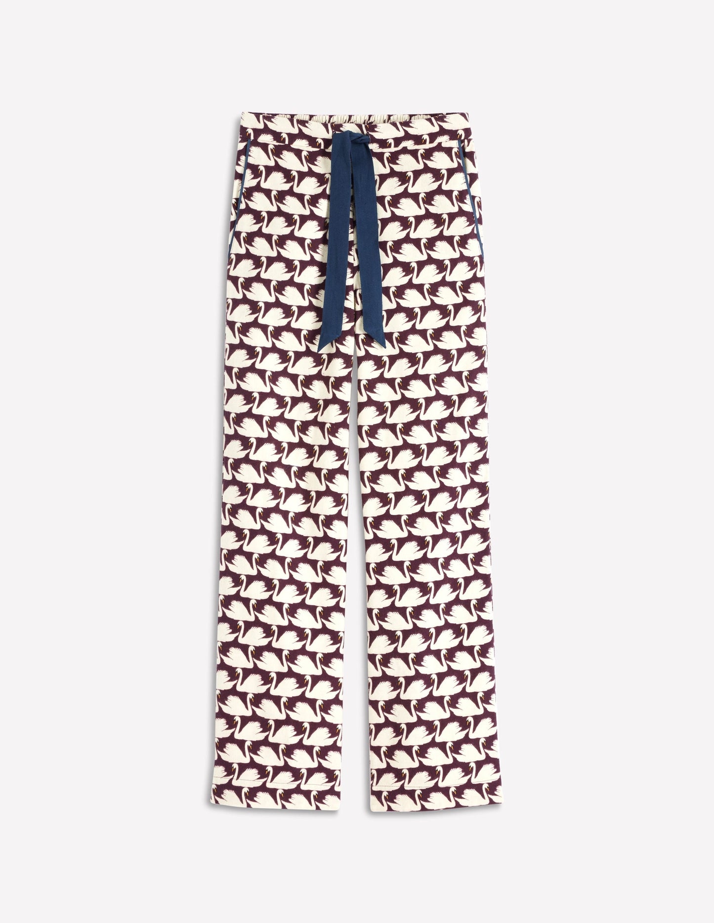 Brushed Cotton Pyjama Pants-Winetasting, Geo Swan