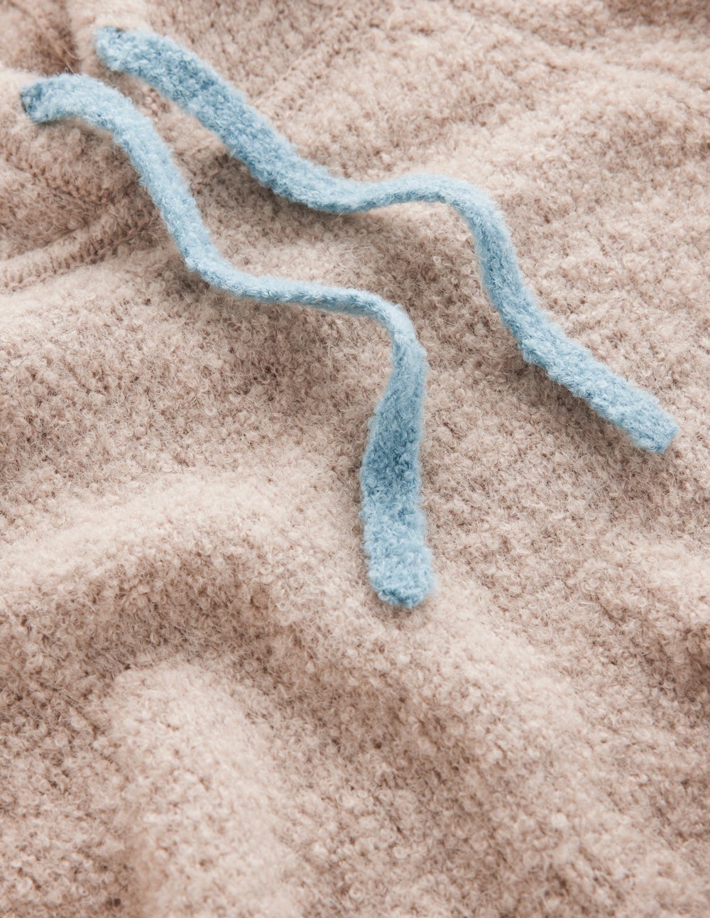 Bouclé Raglan Hoody-Chinchilla Melange