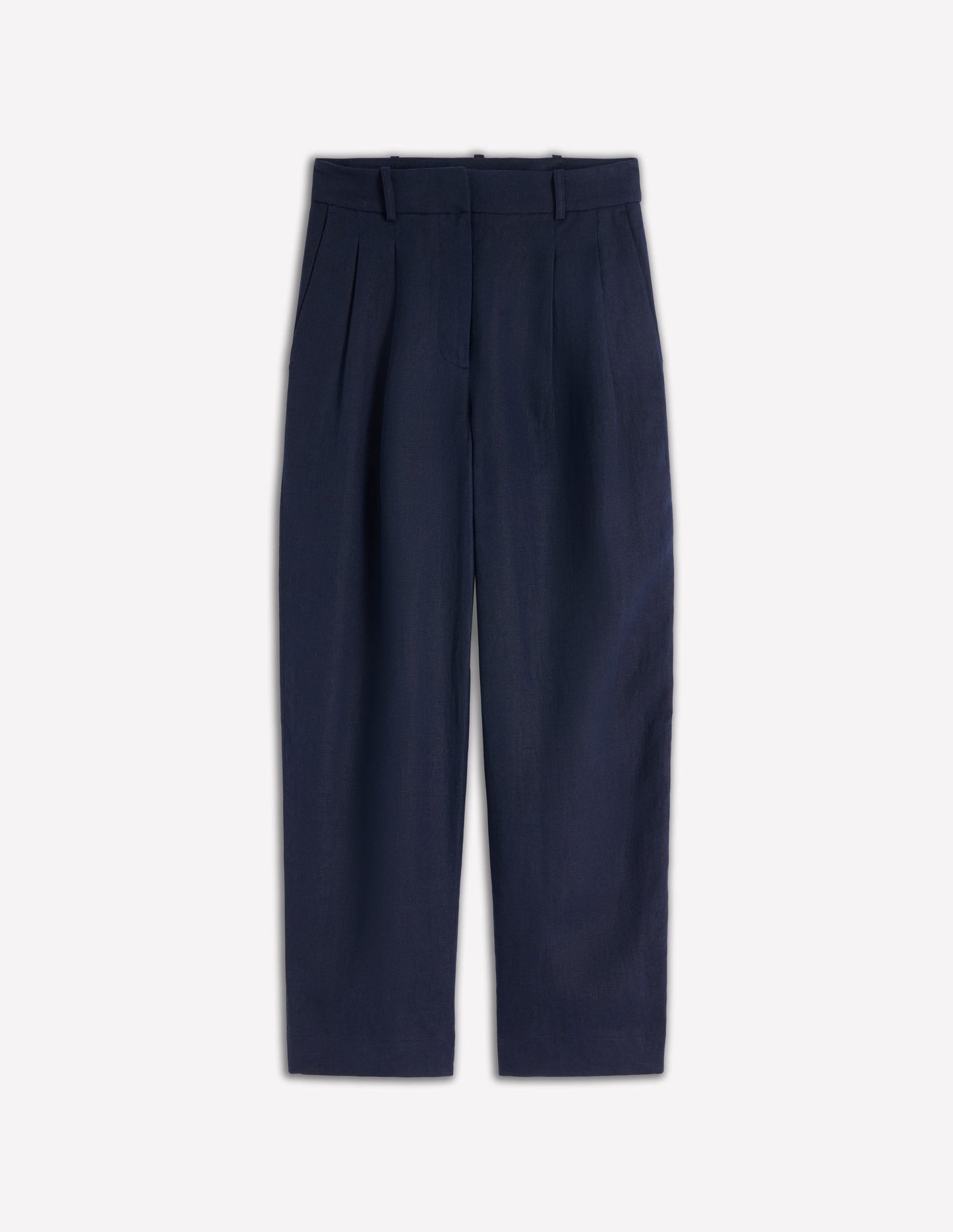 Bloomsbury Linen Pants-Navy