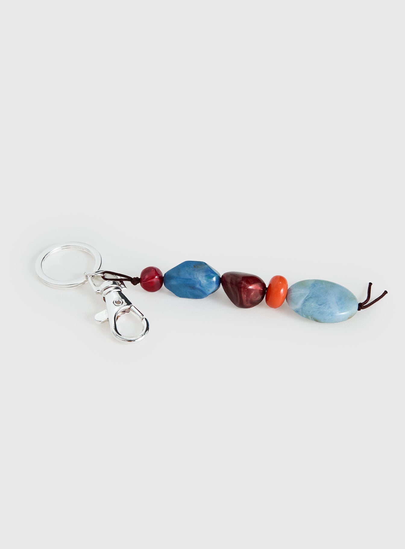 Loved And Lost Beaded Keychain Silver / Multi