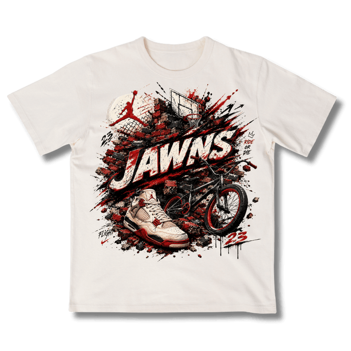 Jordan 4 Retro Nigel Sylvester Brick After Brick Only Jawns Graphic T-Shirt - T-Shirt - Jawns on Fire Sneakers & Shoes