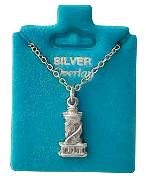 Made In USA Cape Hatteras Lighthouse Necklace Gold Silver