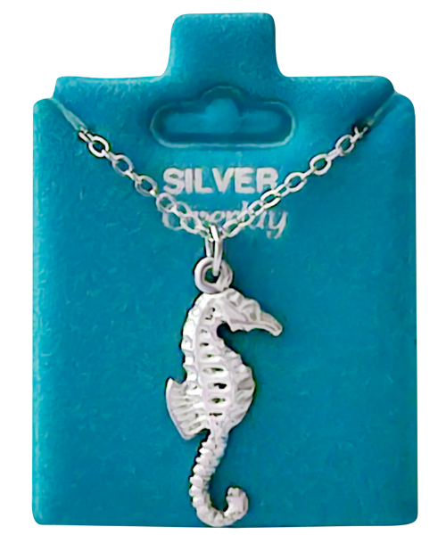 Made In USA Seahorse Necklace Available in Gold or Silver
