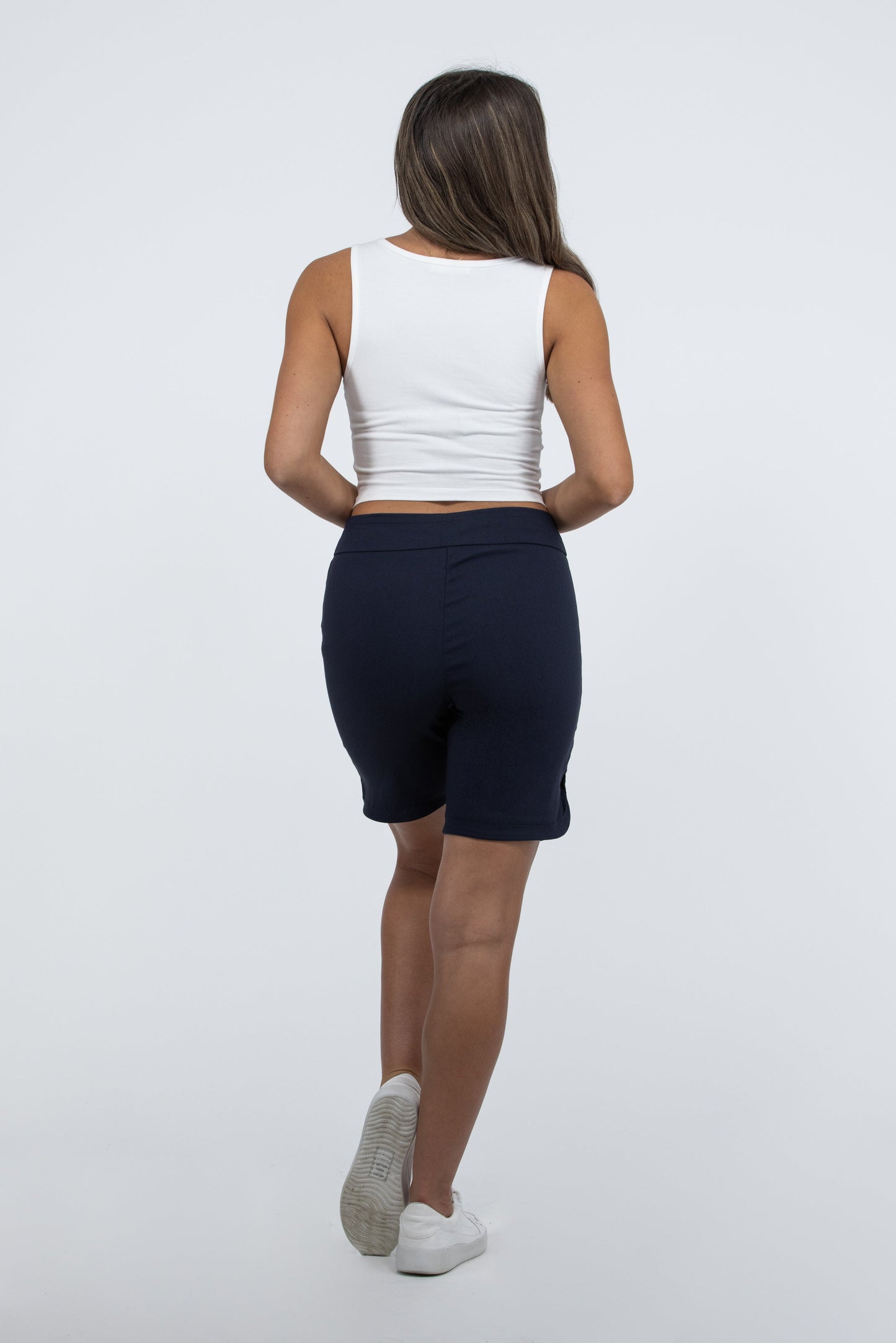 Center Of Attention Women's High Waisted Bermuda Shorts