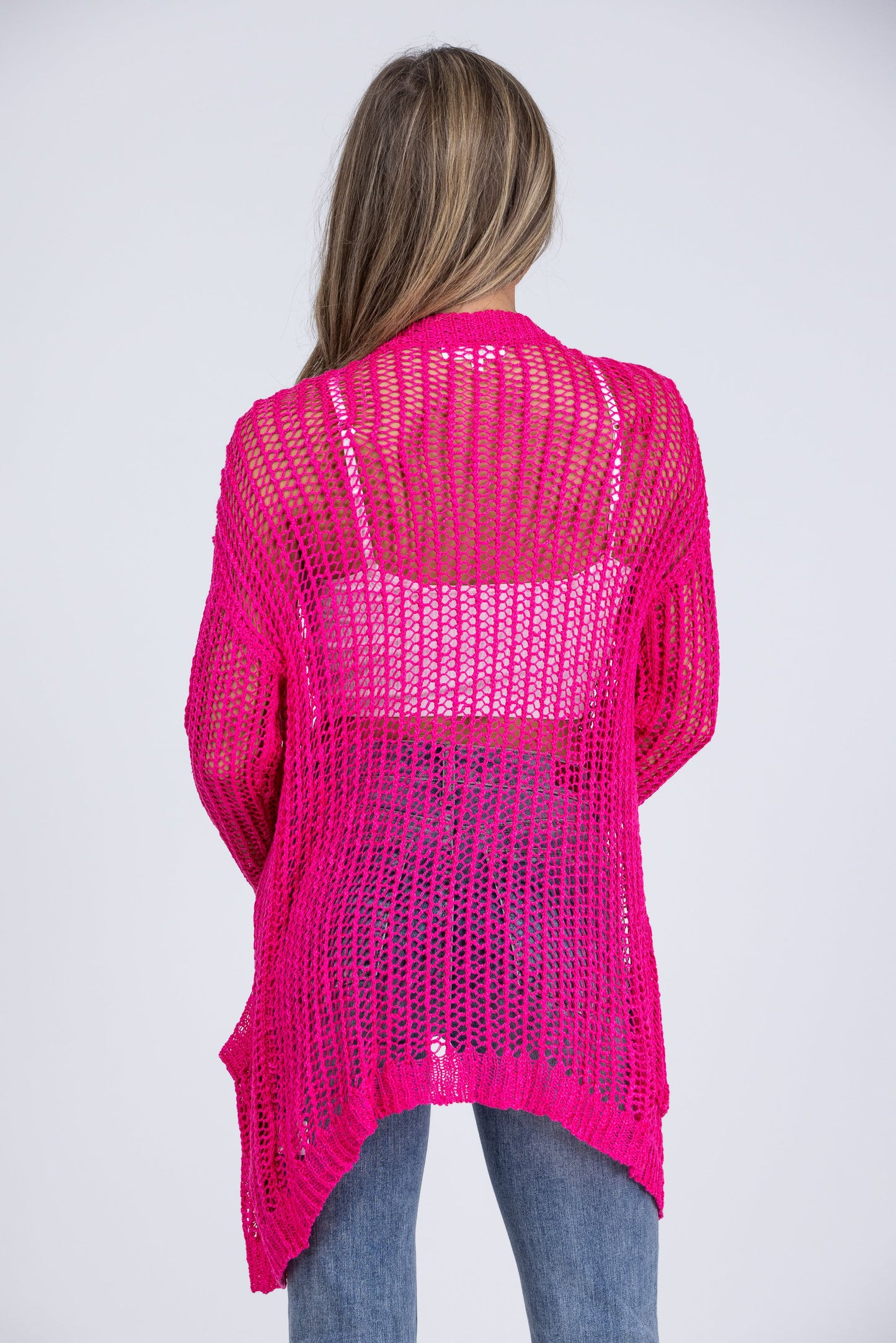 Crochet Me Crazy Women's Lightweight Drop Shoulder Cardigan