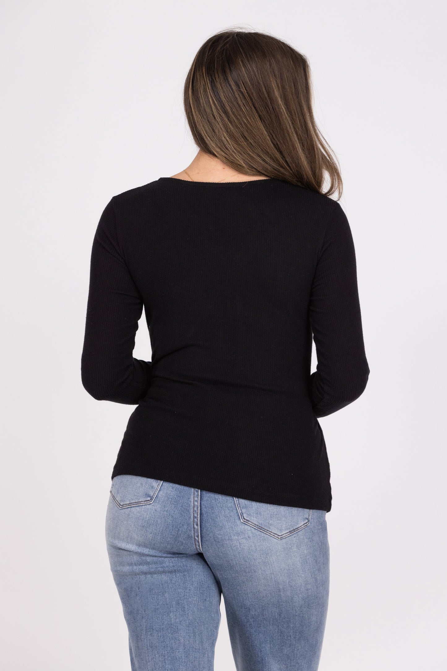 Dream Big Dreams Women's Ribbed Knit Long Sleeve Top