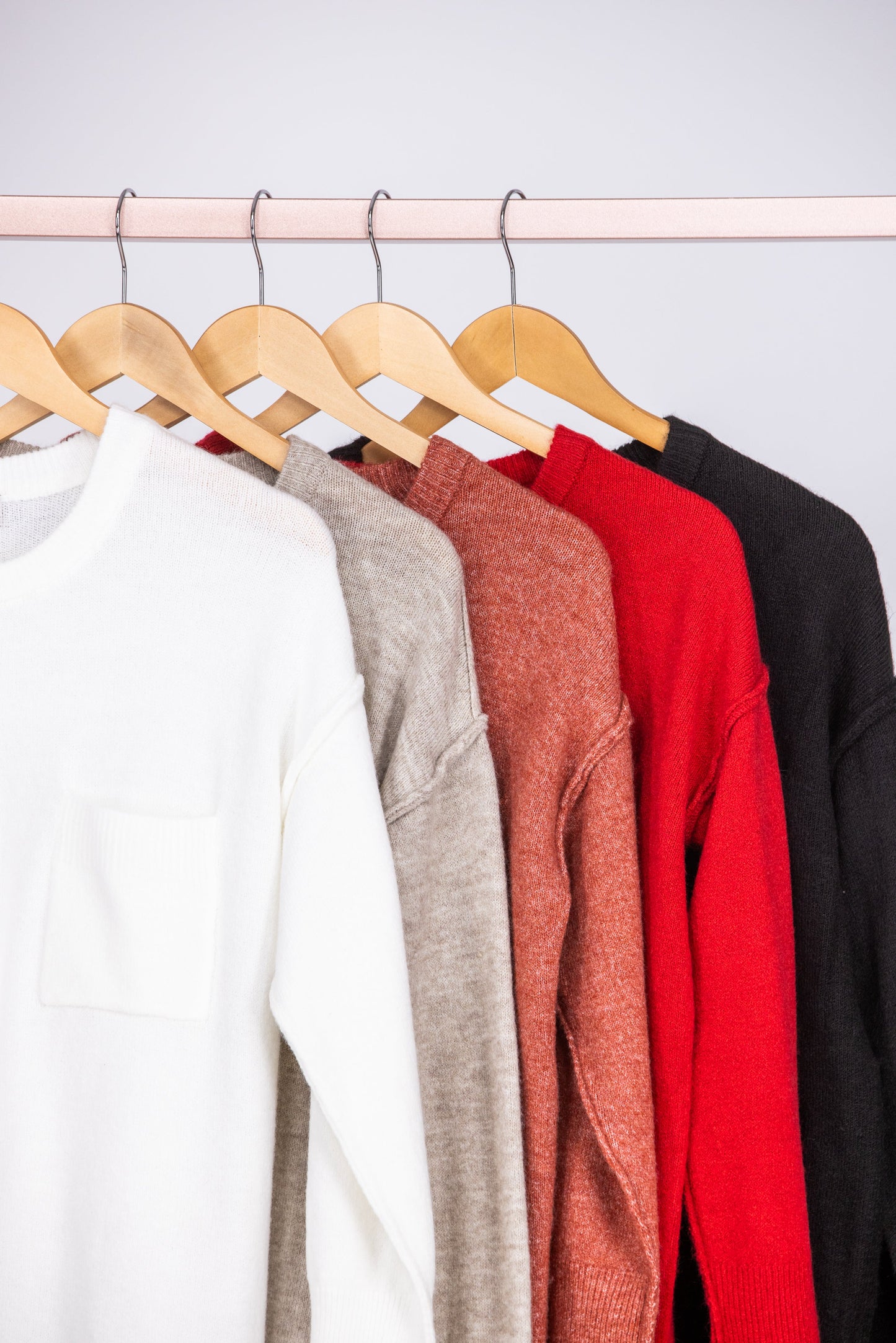 Marshmallows By The Fire Women's Round Neckline Hi-Lo Sweater