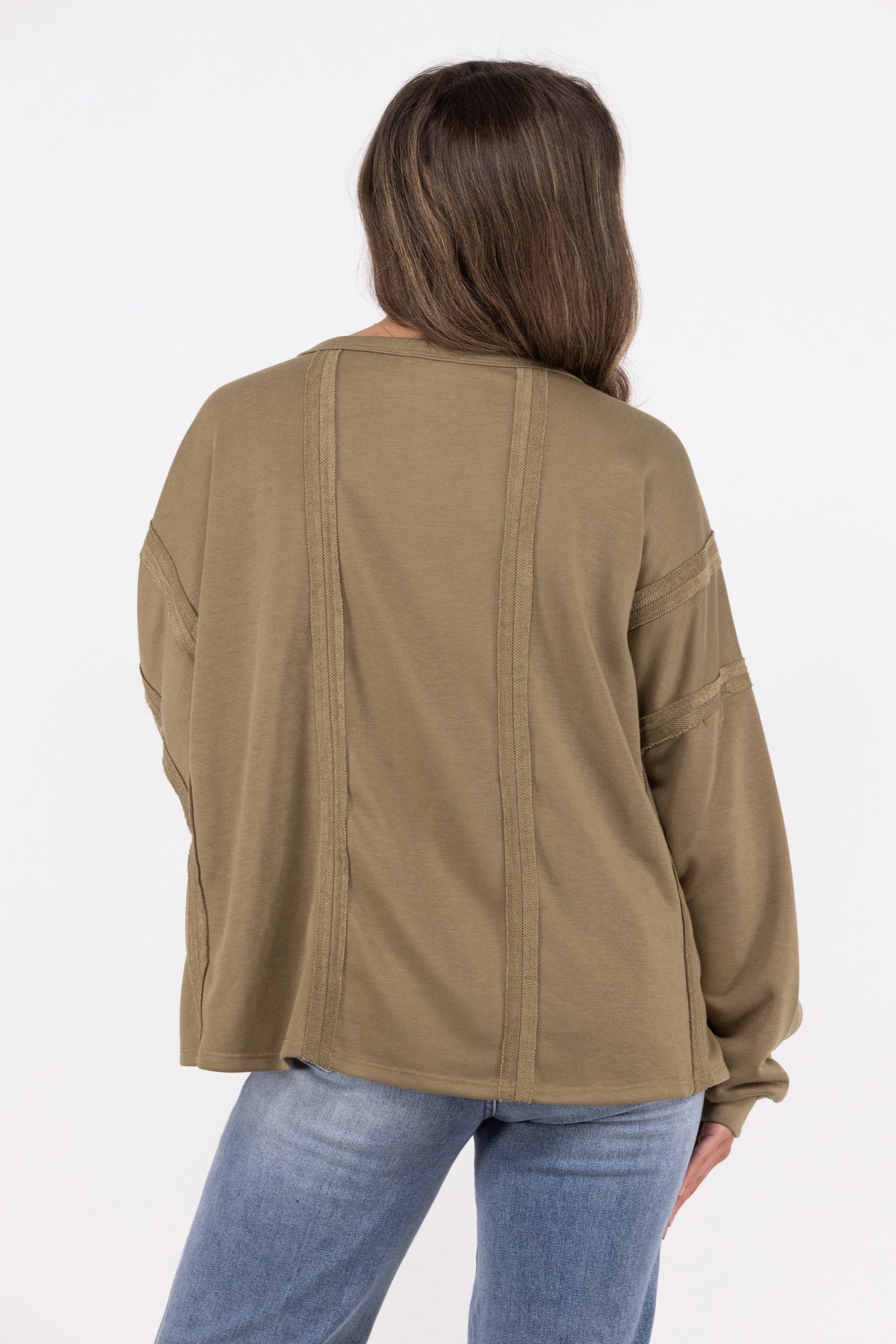 Cute Looks Women's Oversized Long Sleeve Top