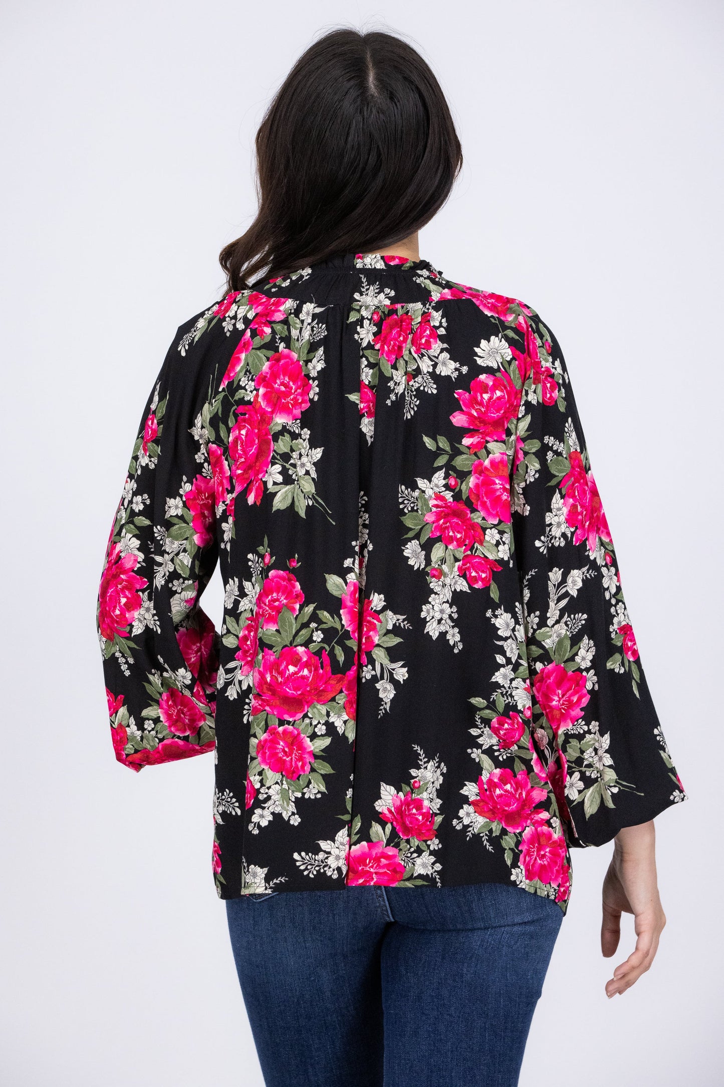 Enchanted By You Women's Floral Long Sleeve Top