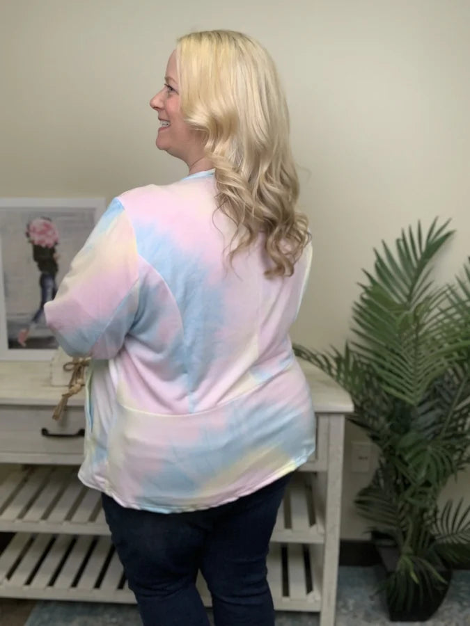 Llama Mmama Women's Lightweight Tie Dye Jacket
