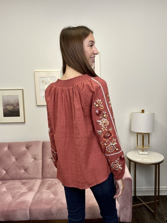 Just Breathe Women's Self Tie Tassel Top