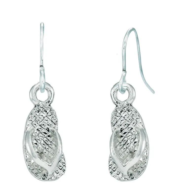 Sandal dangle earrings