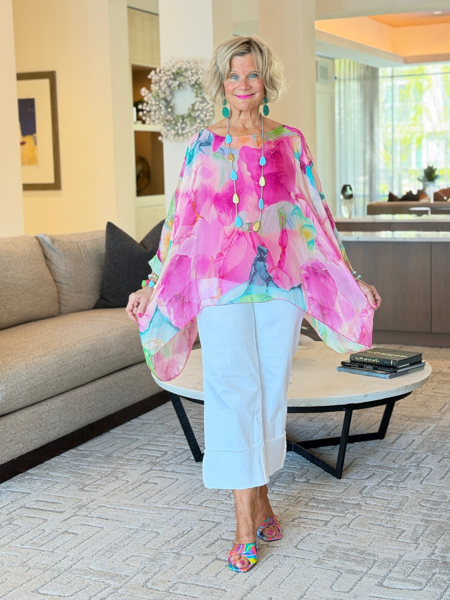 Sofia Zing Silk Kaftan