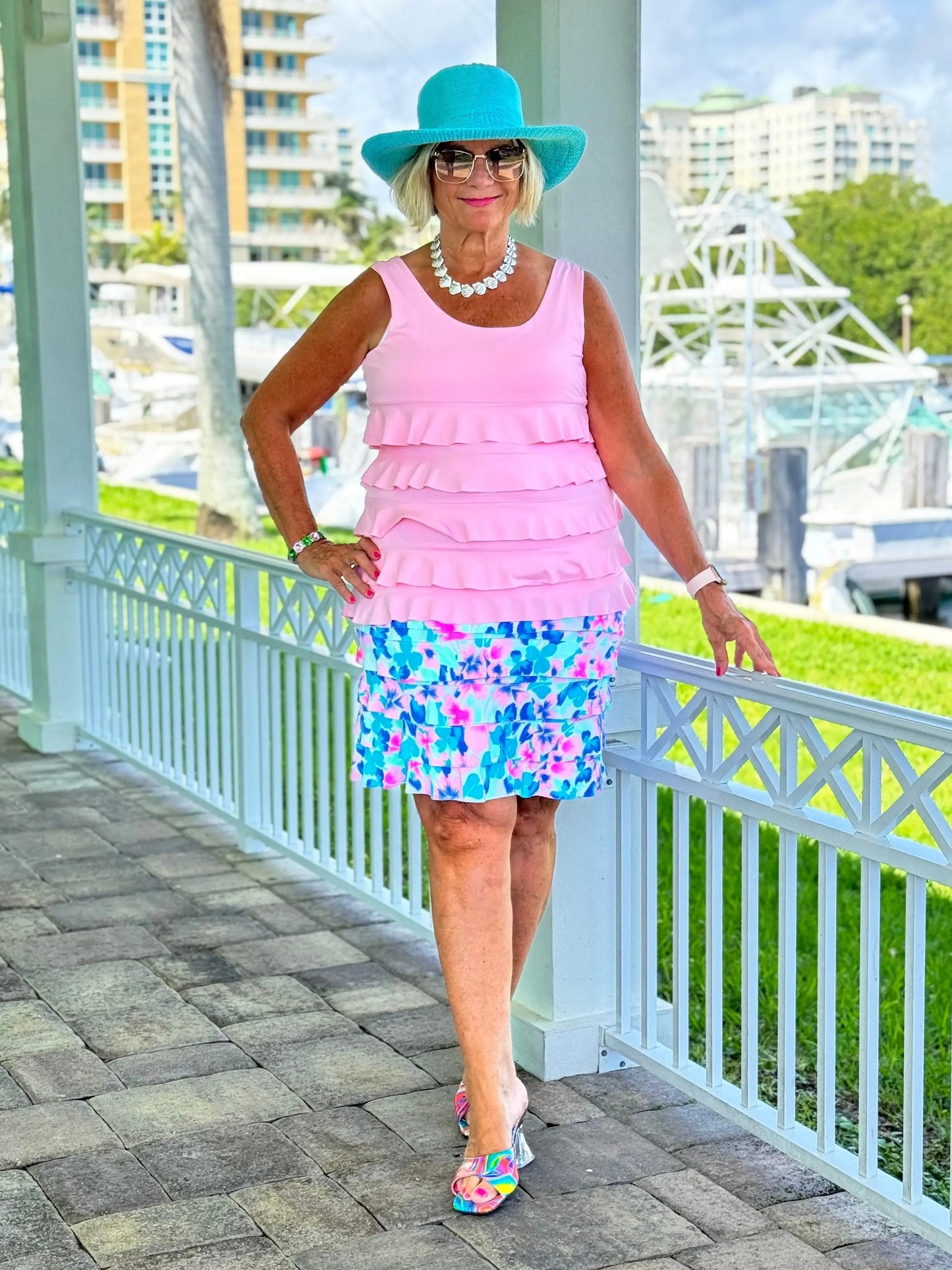 PINK PETALS CHA CHA SKORT