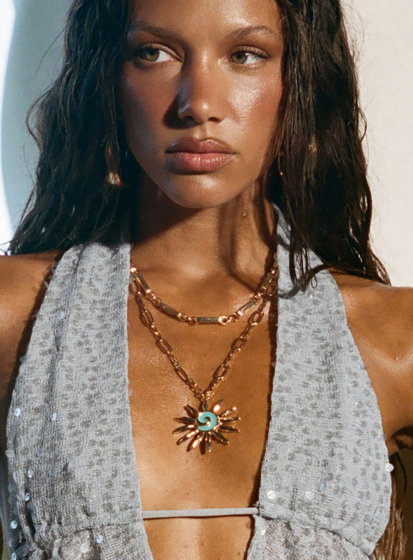 Split The Difference Necklace Pack Gold