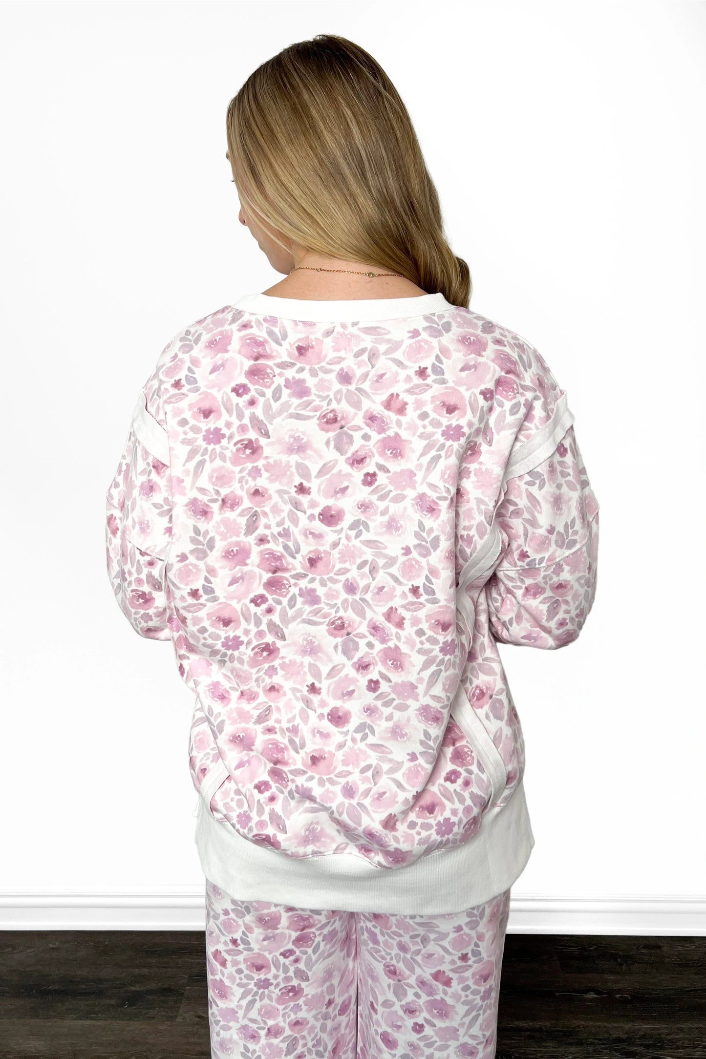 ALB Custom Women's Floral Print Pullover