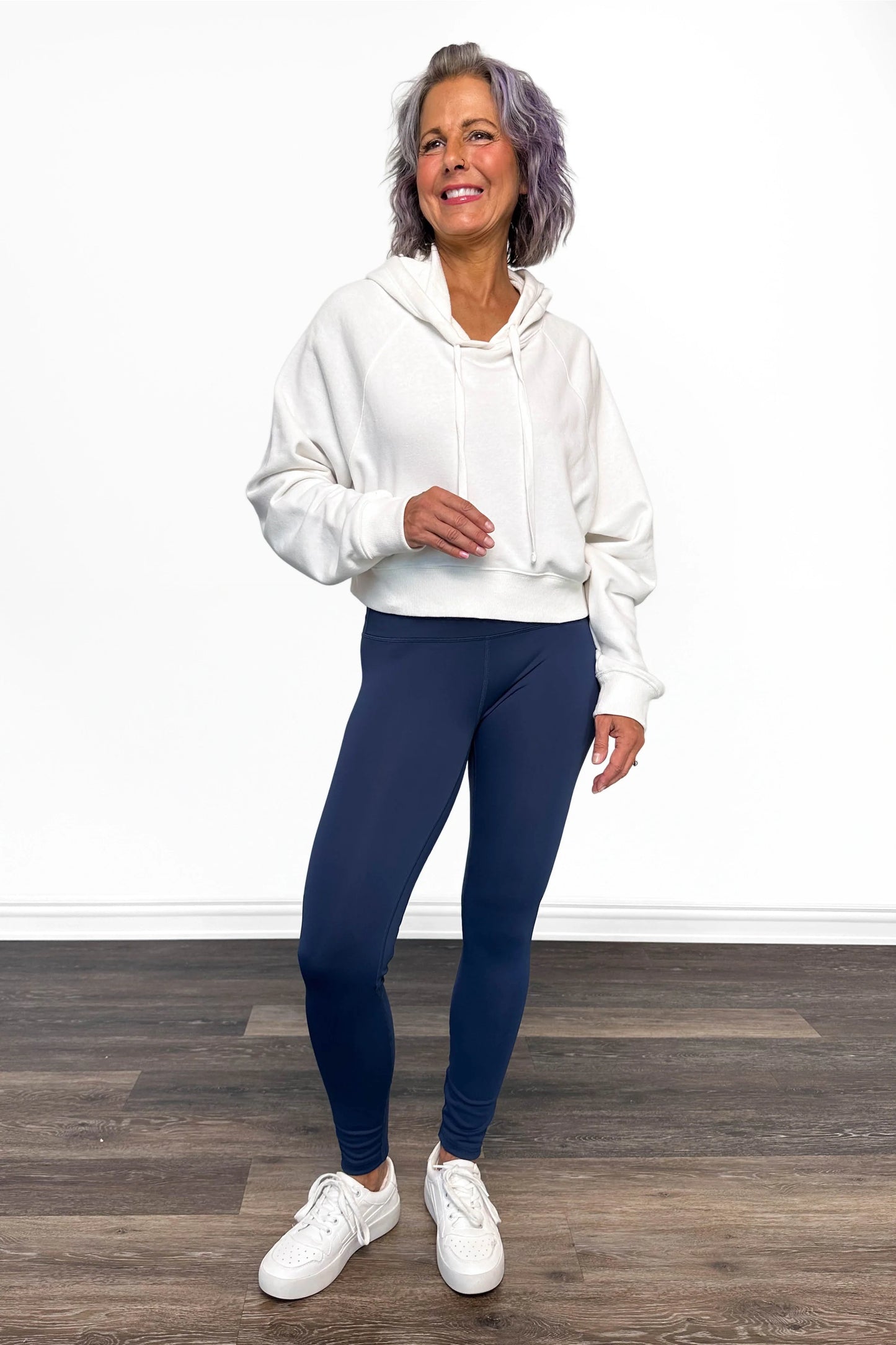 ALB Custom Women's Navy Everyday Essential Leggings - Two Inseams