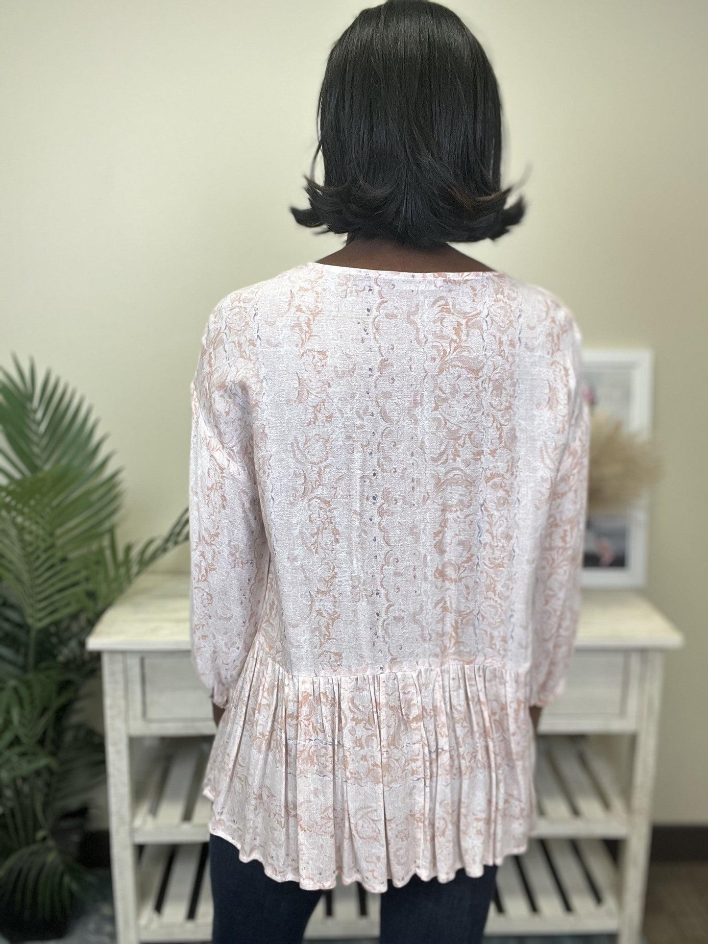 Date Night Women's V-Neck Long Sleeve Top