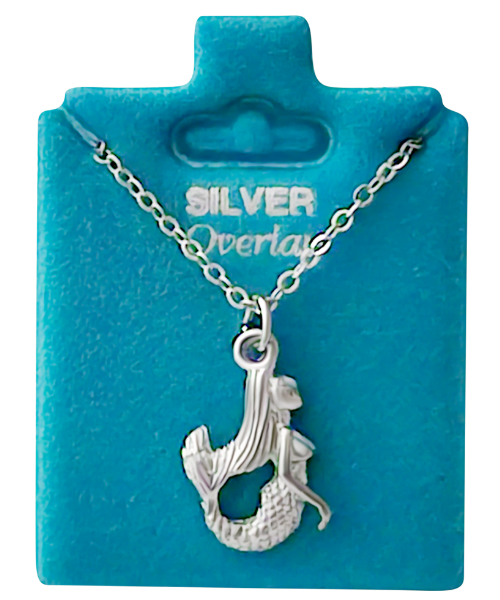 Made In USA Mermaid Necklace Available in Gold or Silver