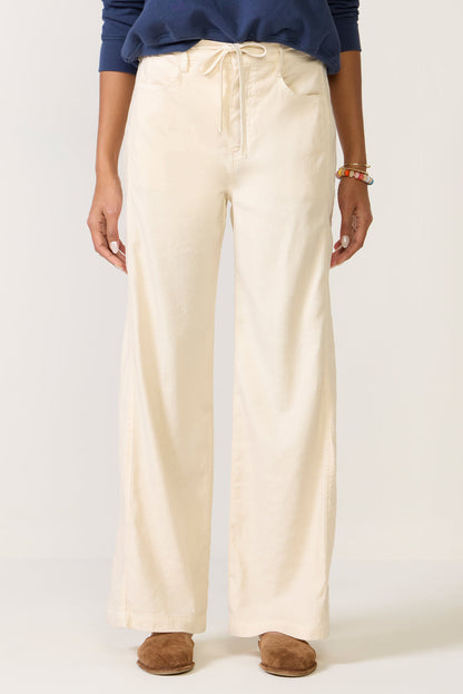 Joelle Stretch Linen Trouser with Tie Waist