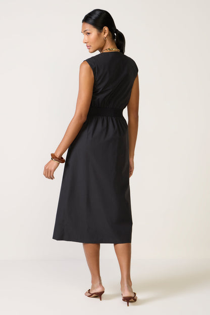Laurel Zip Front Midi Dress