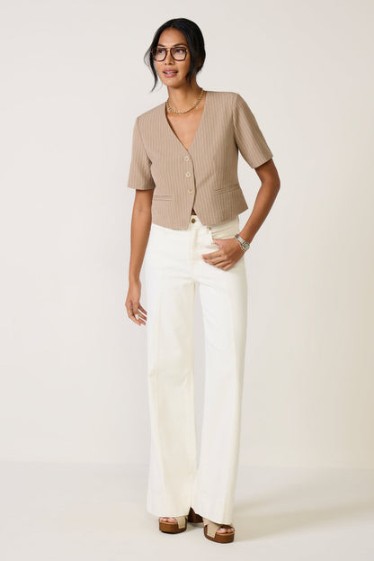 Mel Pinstripe Blazer