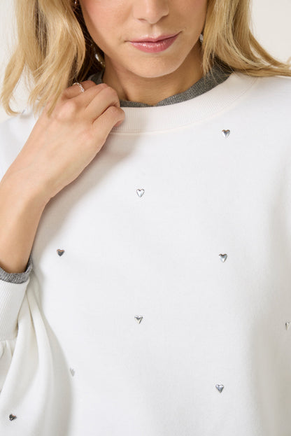 Liv Heart Stud Sweatshirt