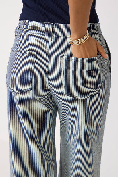 Lily Stripe Cropped Pant