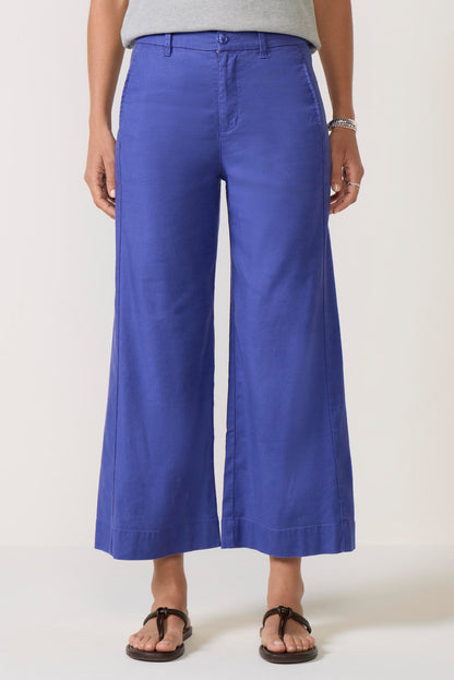Joelle Stretch Linen Crop