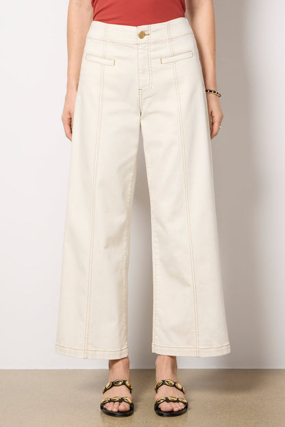 Meg Wide Leg with Contrast Stitch