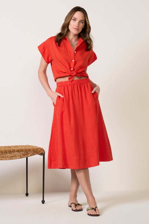 Maddie Linen Skirt