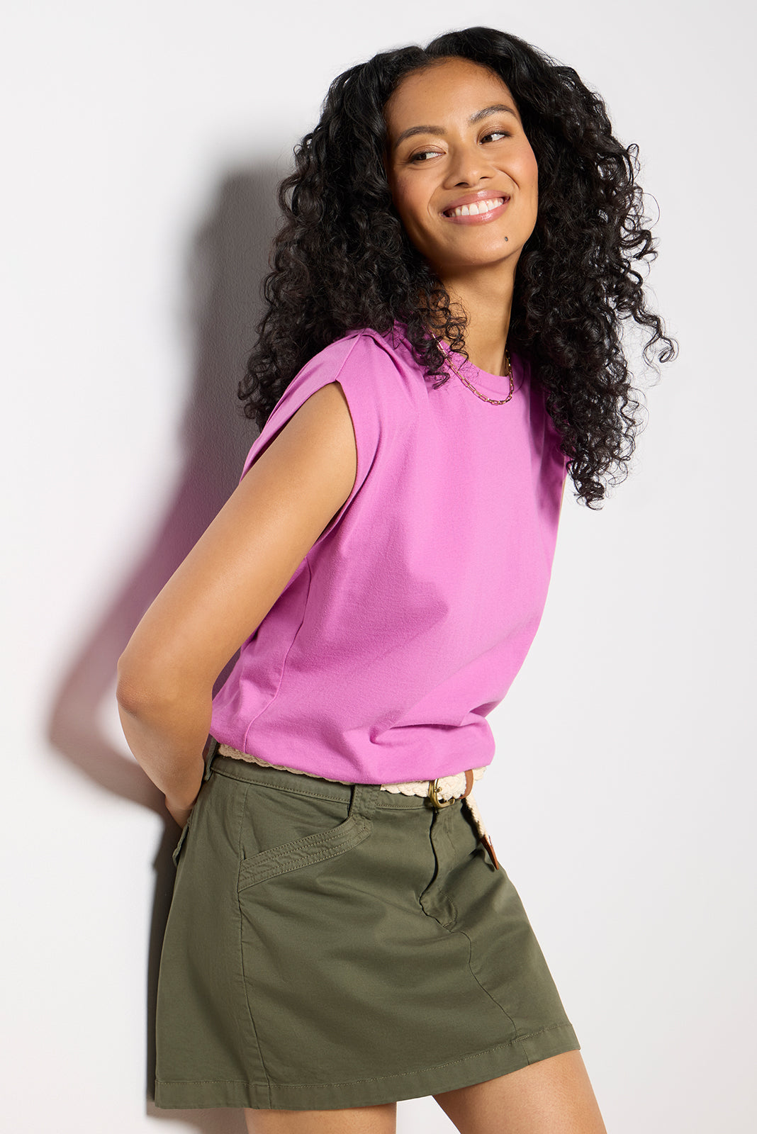 Leah Gathered Tee