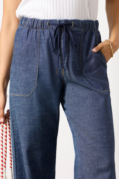 Julia Stretch Linen Lounge Pant