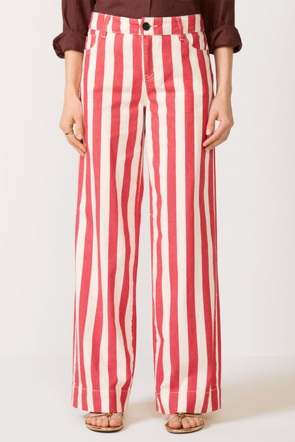 Maker Wide Leg Stripe Pant