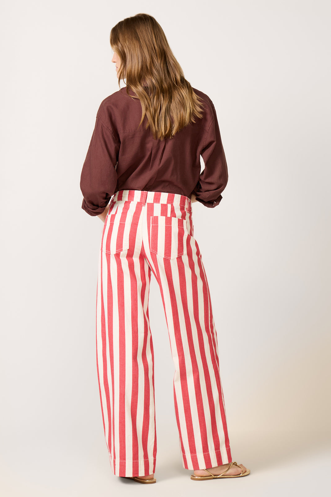 Maker Wide Leg Stripe Pant