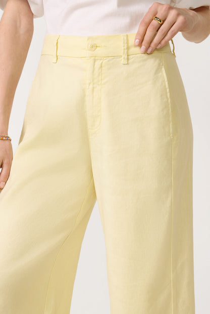 Joelle Stretch Linen Crop Pant