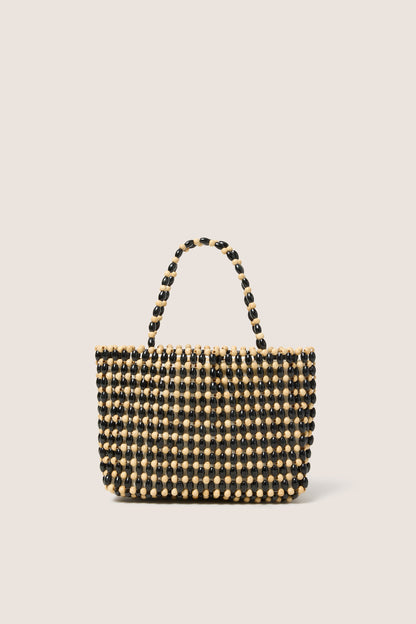 Maya Wood Beaded Handbag
