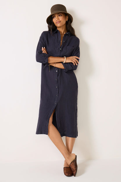 Kerry Linen Shirt Dress