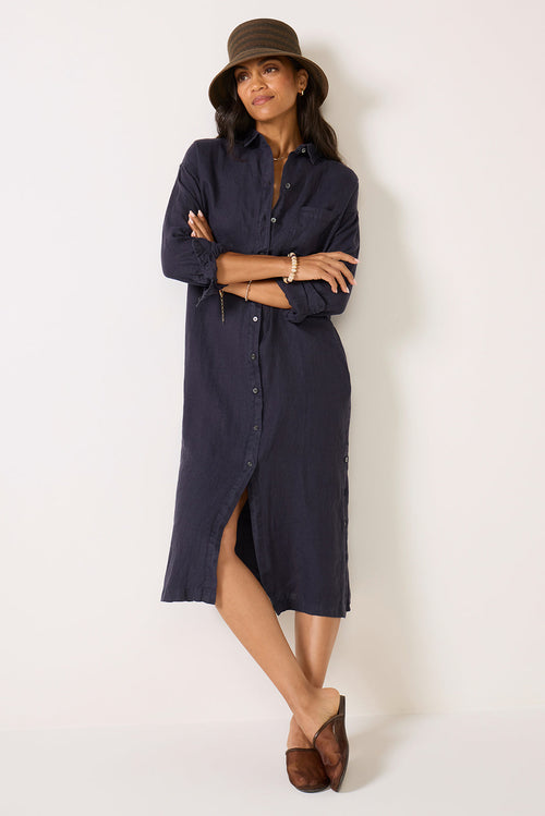 Kerry Linen Shirt Dress